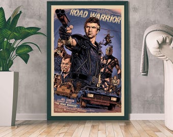 マッドマックス映画ポスター、ファンタジーゲームプリント、ゲーム愛好家へのギフト、ホームデコレーション、ウォールアート、ミニマリストアート