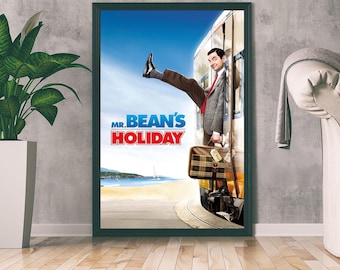 ミスター・ビーンのホリデー映画ポスター、ファンタジー映画プリント、映画愛好家へのギフト、ホームデコレーション、ウォールアート、ミニマリストアート