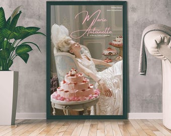 Poster del film Maria Antonietta, stampa di film fantasy, regalo per gli amanti del cinema, arredamento per la casa, arte murale, arte minimalista, ricordo