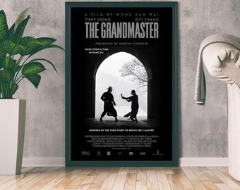 The Grandmaster Movie Poster, Fantasy Movie Print, Film Lover Gift, Home Decor, Wall Art, Minimalist Art