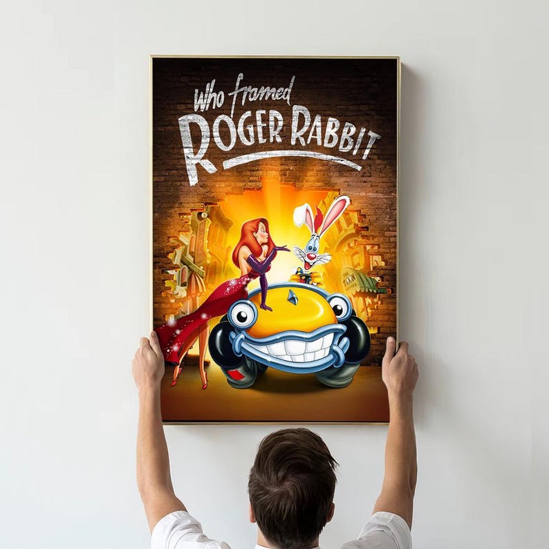 Who Framed Roger Rabbit Movie Poster, Fantasy Movie Print, Film Lover ...