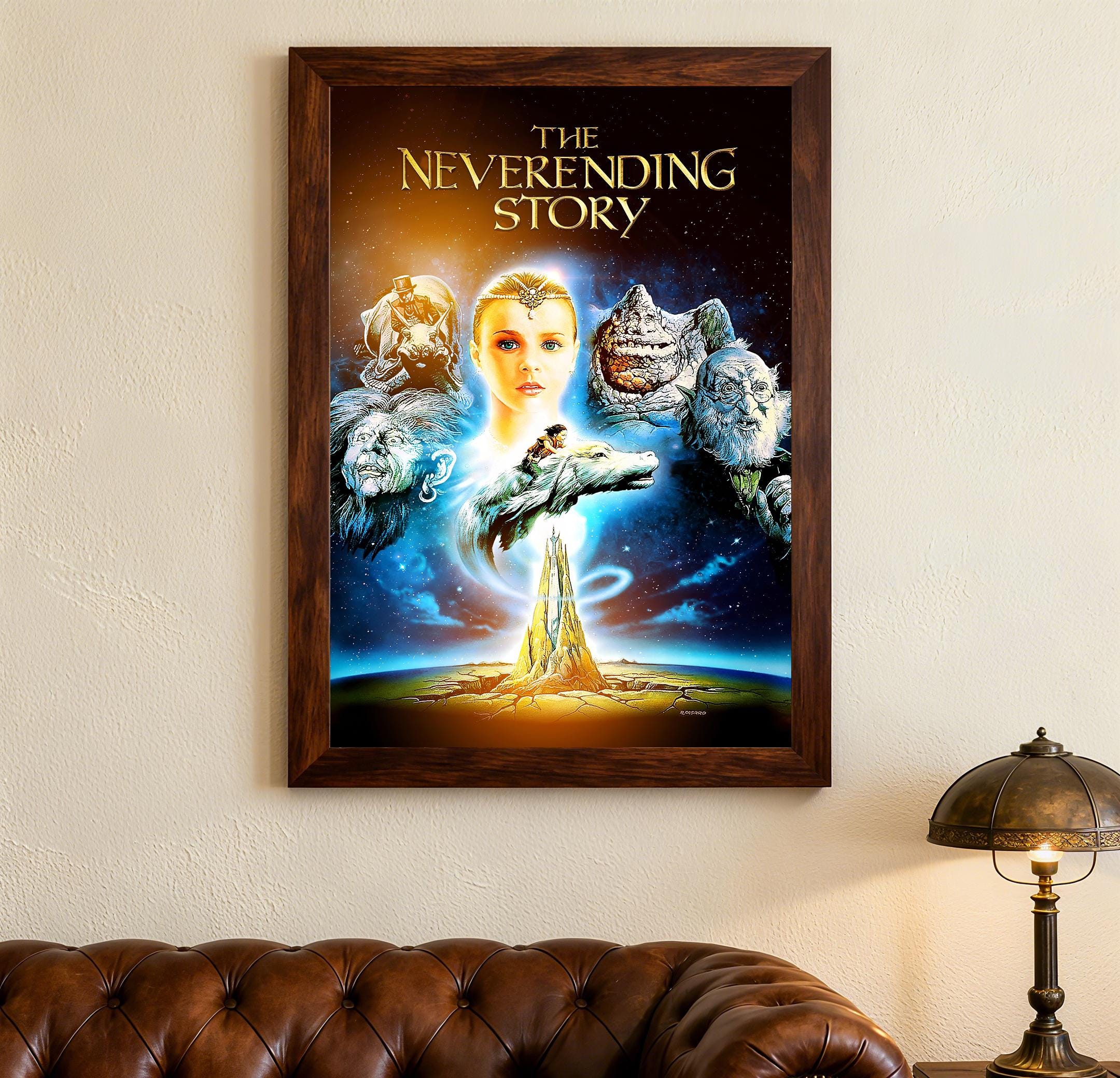 Neverending Story 4 R29419 A1 Poster on Canva - Canvas material flat, rolled, no frame (33/24 inch) (84/59cm) - Wall Film Decor Art Actor Actor Gift Anime Car Cinema Room Wall Dec