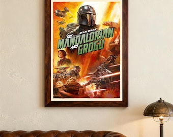 2026 The Mandalorian And Grogu Movie Poster，Canvas Posters,wall art,Home decor, holiday gifts. Film Enthusiasts