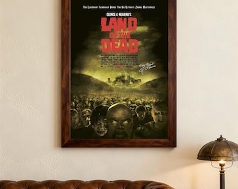 Land Of The Dead Movie Poster (2005) Horror，Canvas Posters,wall art,Home decor, holiday gifts. Film Enthusiasts