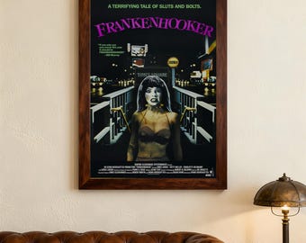 Frankenhooker Movie POSTER (1990) Cult  Splatter，Canvas Posters,wall art,Home decor, holiday gifts. Film Enthusiasts