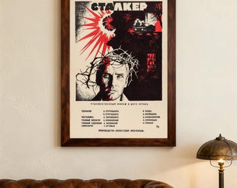 Stalker 1979 Movie Poster ，Canvas Posters,wall art,Home decor, holiday gifts. Film Enthusiasts