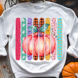 Lapptäcke pumpa png, leopardpläd spöke godismajs Halloween design, preppy läskig säsong sublimering, digital nedladdning