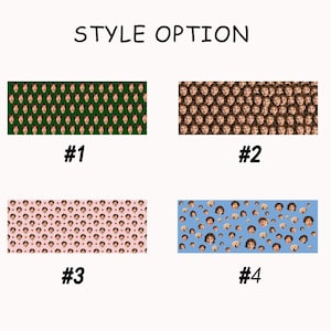 Funny Wrapping Paper,Custom Face Wrapping Paper Birthday,Personalized Gifts for Him image 2