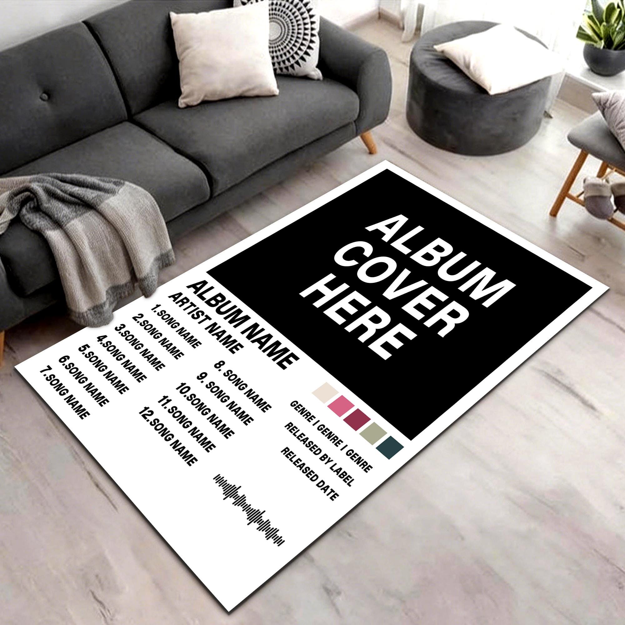 Custom Album Rugs - Etsy