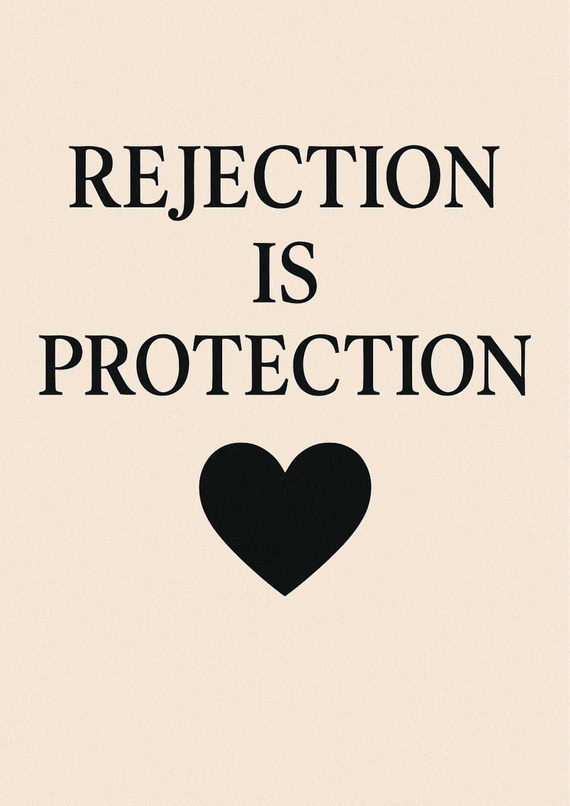 Wall Art, Rejection is Protection Print: Motivational A3 Poster for ...