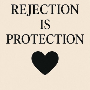 Wall Art, Rejection is Protection Print: Motivational A3 Poster for ...