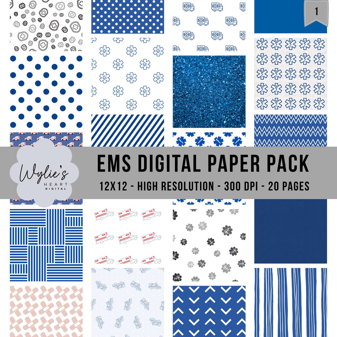 EMS Digital Paper Pack | 20 EMS Pattern Papers | Paramedic & EMT ...