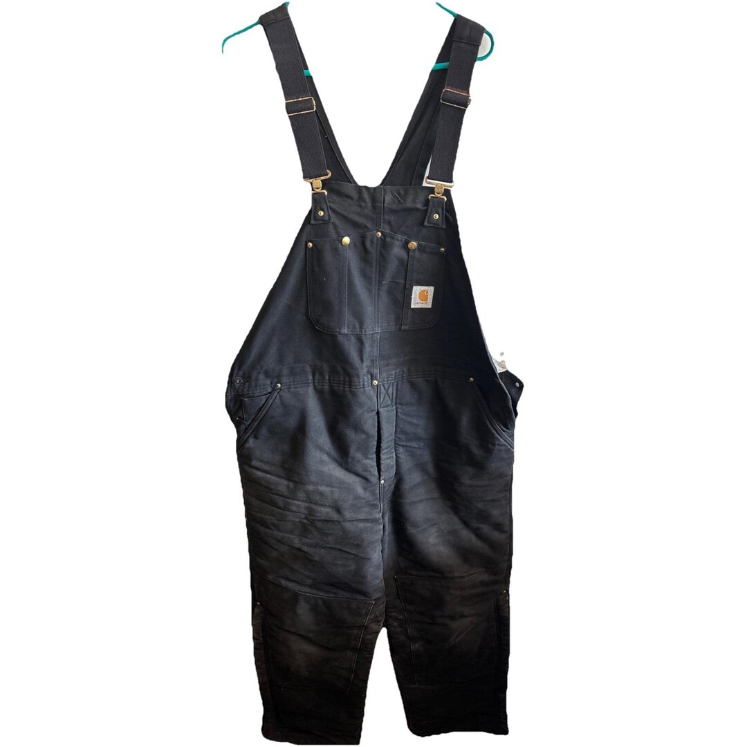 Carhartt 裏地付 ダック オーバーオール R02 46×28 ブラック Carhartt 裏地付 ダック オーバーオール R02 46×28 ブラック｜2026年
