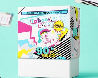 90s Nostalgia Card Game Expansion Pack — Taboo Add-On Party Game | Retro Trivia Game Night Gift | Fun Gift for Gen X and Millennials