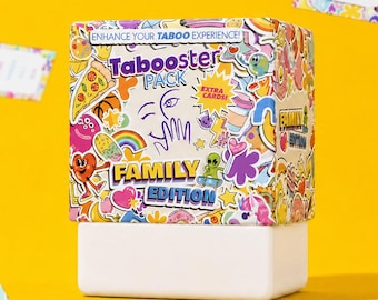 Taboosters Family Edition Expansion Pack – Taboo Card Game Add-On
