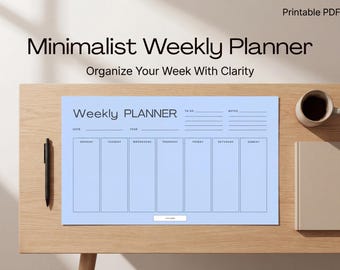 Planificador semanal en PDF: planifica tu semana y mantente productivo
