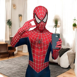Classic Raimi Spiderman Costume - 3D Printed Superhero Cosplay Bodysuit - Adult Zentai Suit - Halloween Party Jumpsuit - Spiderman Cosplay
