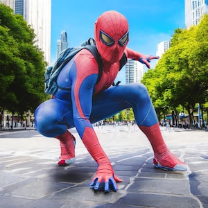 The Amazing Spiderman TASM 1 Costume for Adults - Halloween Superhero Zentai Suit - Spidercosplay Bodysuit for Men and Boys