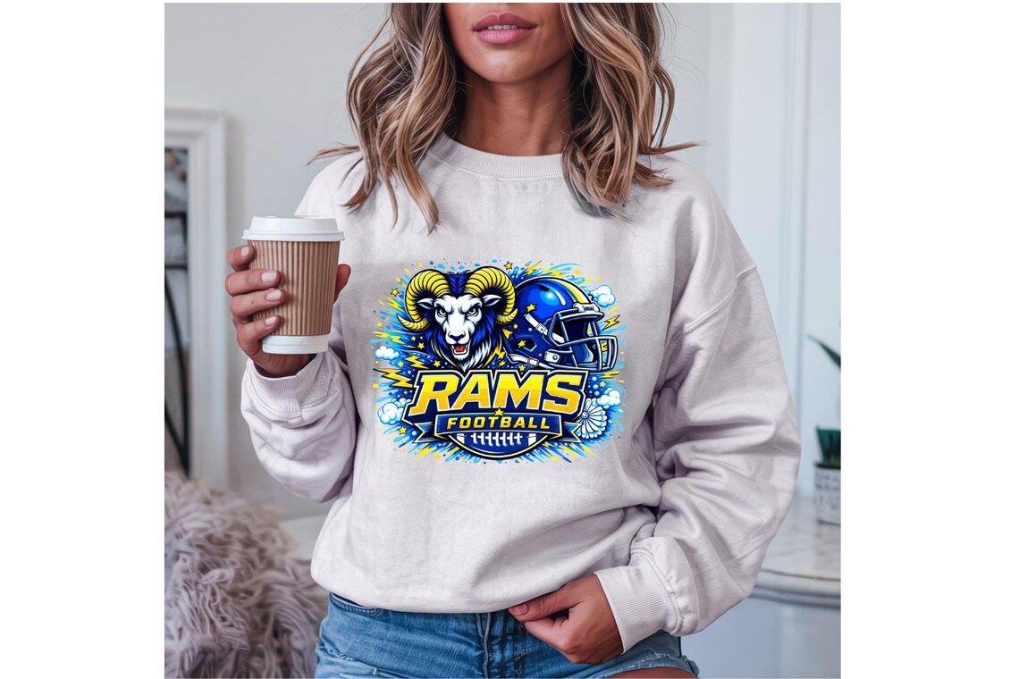 Rams Football PNG Bundle, 5 Mascot Designs, Rams Clipart, Game Day ...