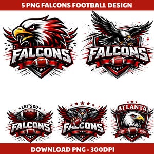 Falcons fotbollslogotyp, fotbollsmaskot png, Falcons PNG Falcon-maskot PNG Sport PNG, skolmaskot PNG sublimeringsdesign