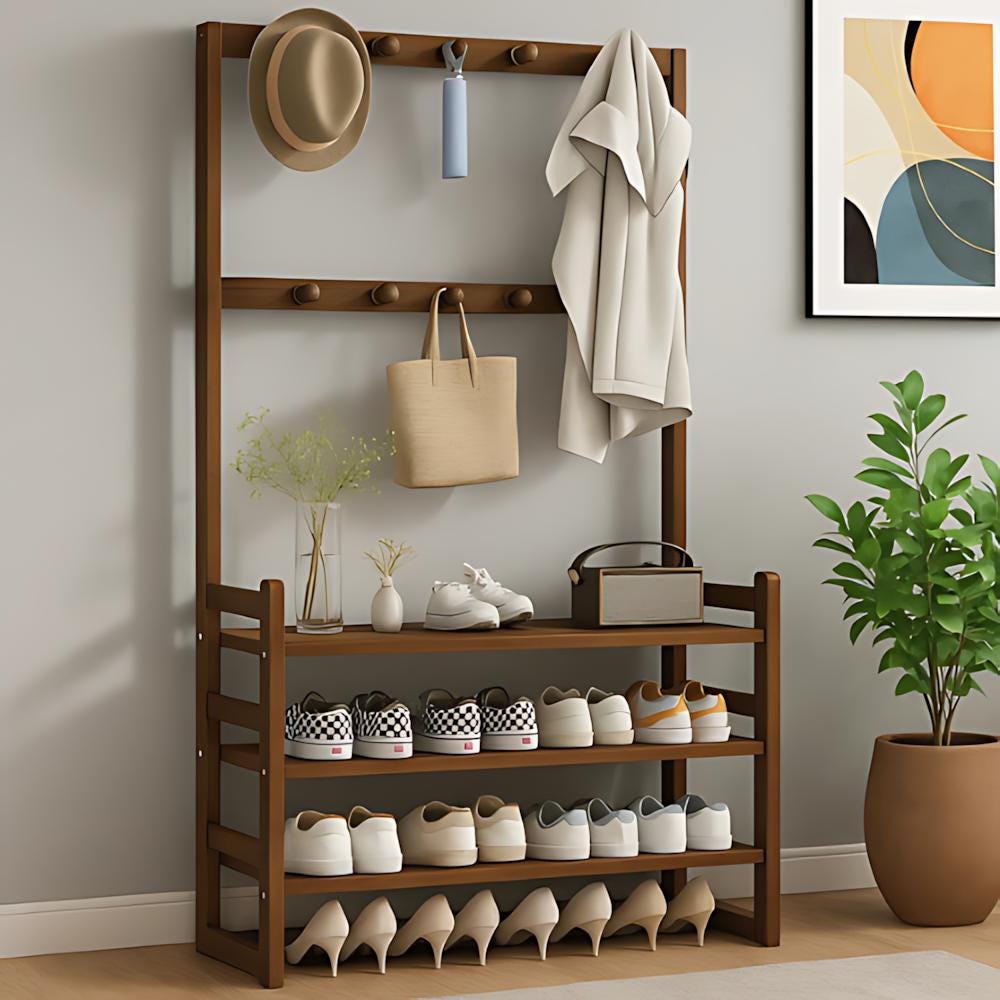 Coat and Shoe Rack