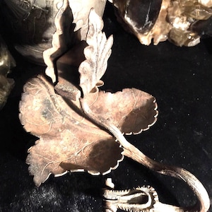 Antique Matchbox Holder Primitive Grape Vine Stand plus Box of Skeleton Matches