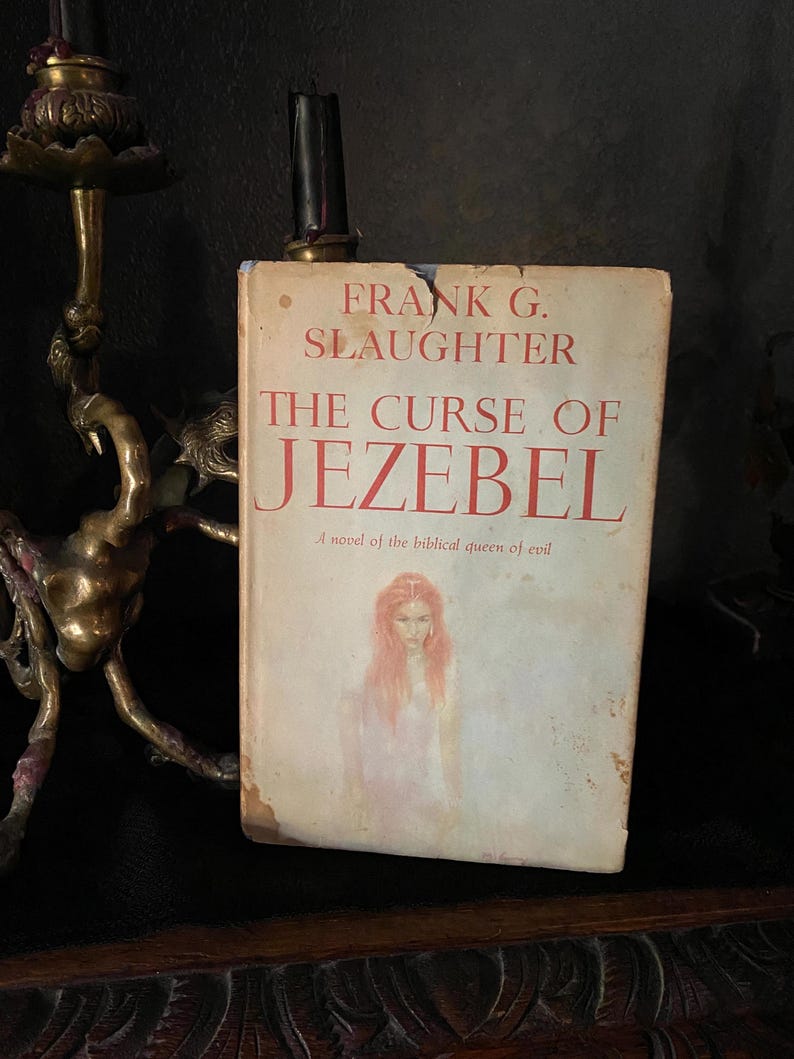 THE CURSE of JEZEBEL - Biblical Queen of Evil - Antique Book c. 1961 bild 7