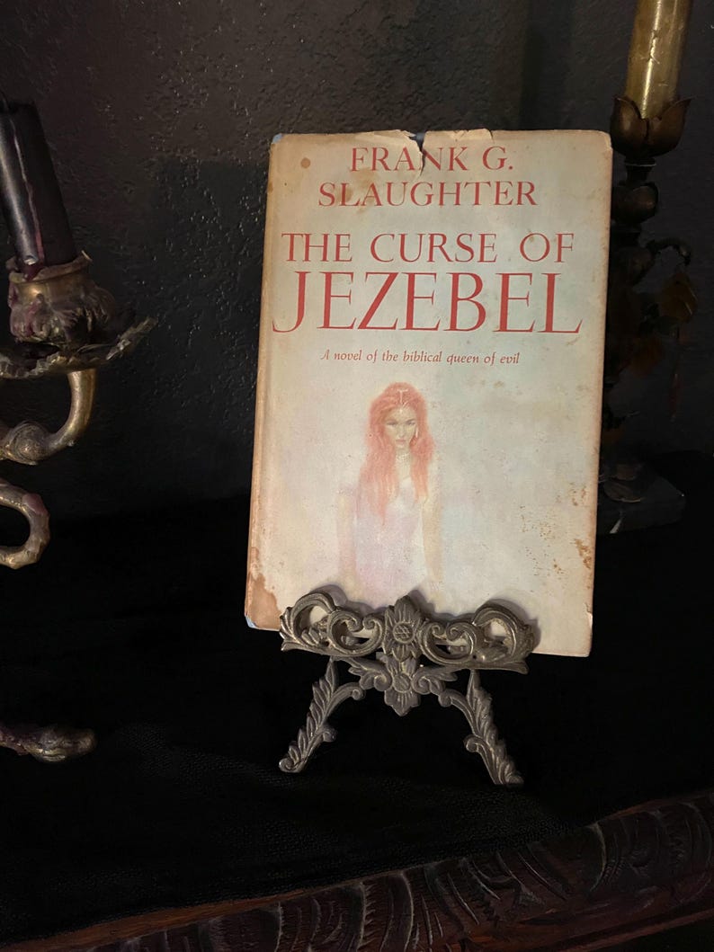 THE CURSE of JEZEBEL - Biblical Queen of Evil - Antique Book c. 1961 bild 1
