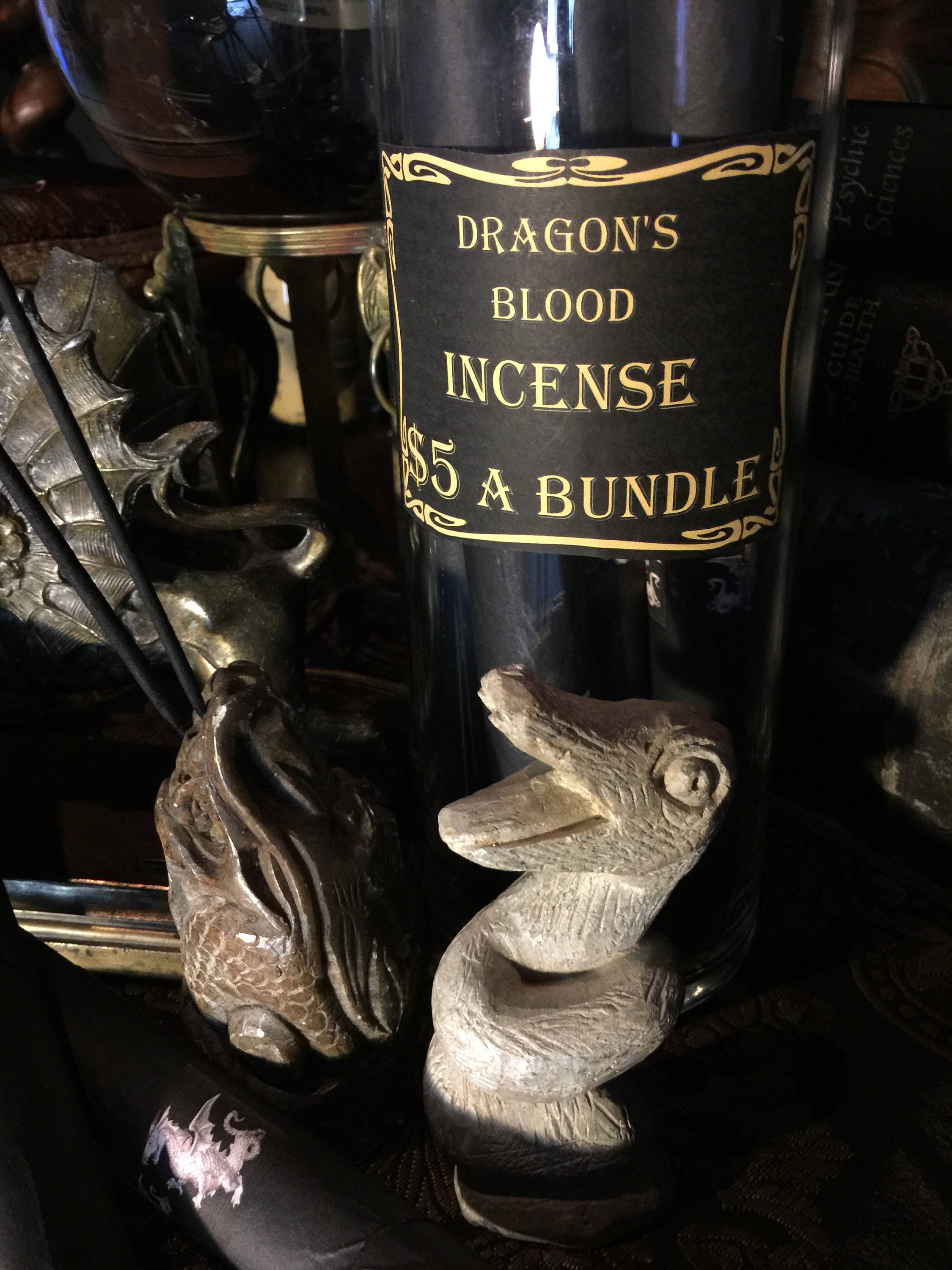 Dragon's Blood Incense Bundles Occult Altar Supplies 5 Etsy