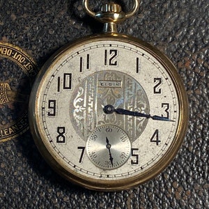 Antique Elgin Pocket Watch at Gothic Rose Antiques - Etsy