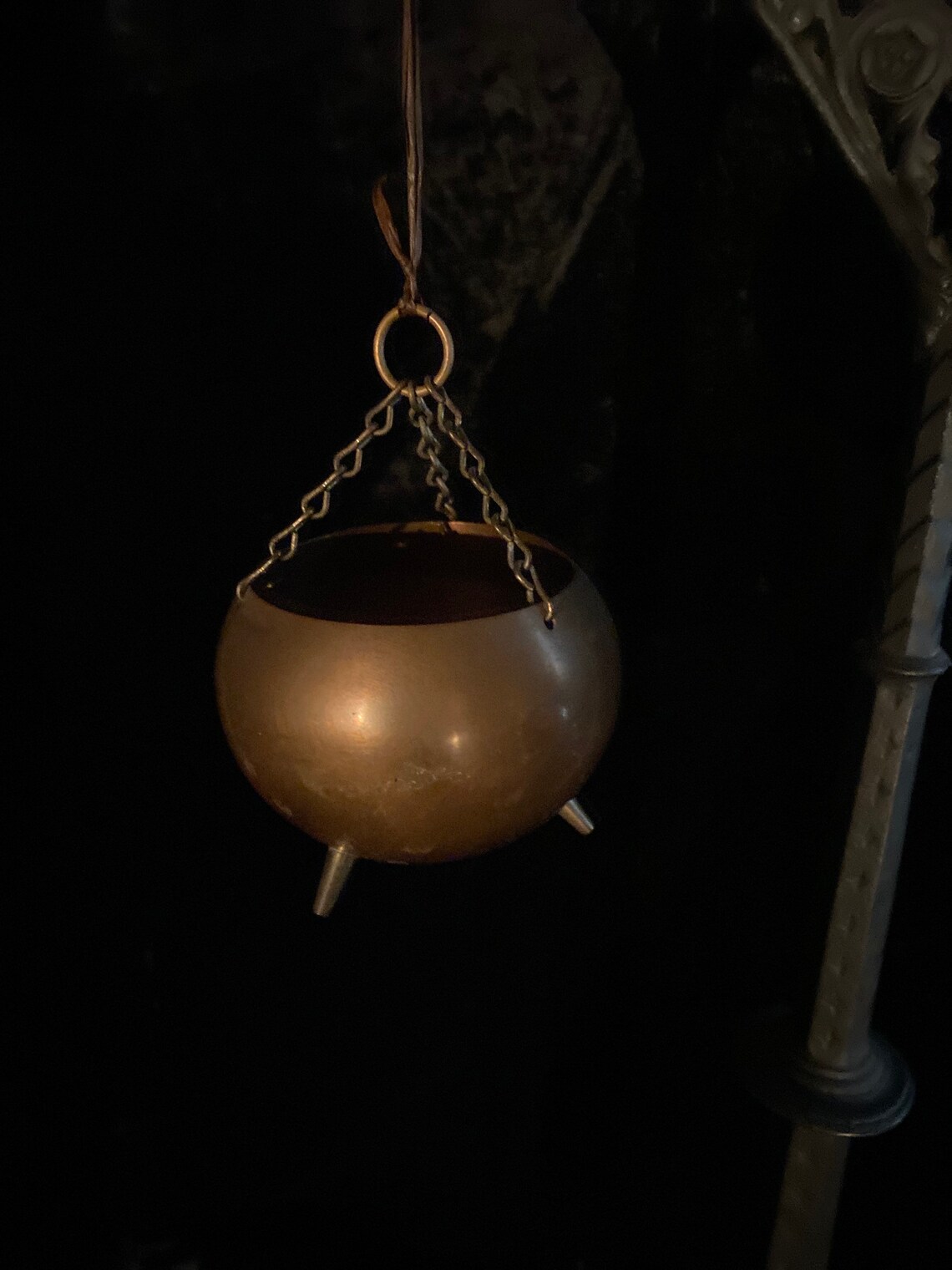 VINTAGE COPPER CAULDRONS Whimsical Pair of Hanging Gypsy Etsy