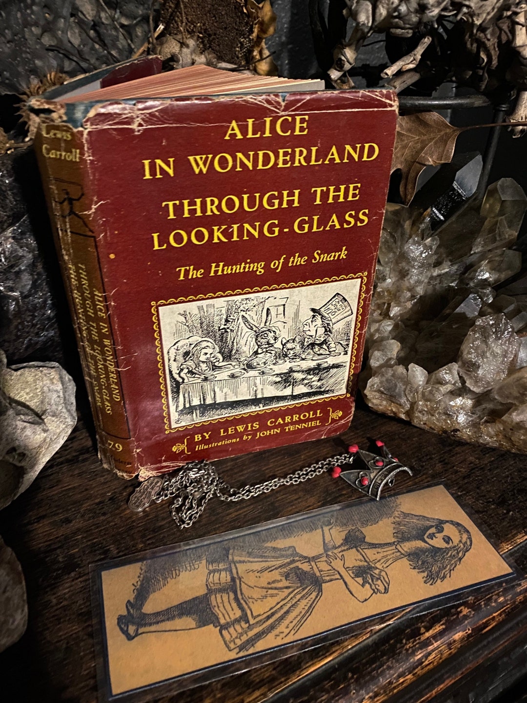 ALICE in WONDERLAND and Through the Looking Glass Antique Book Plus ...