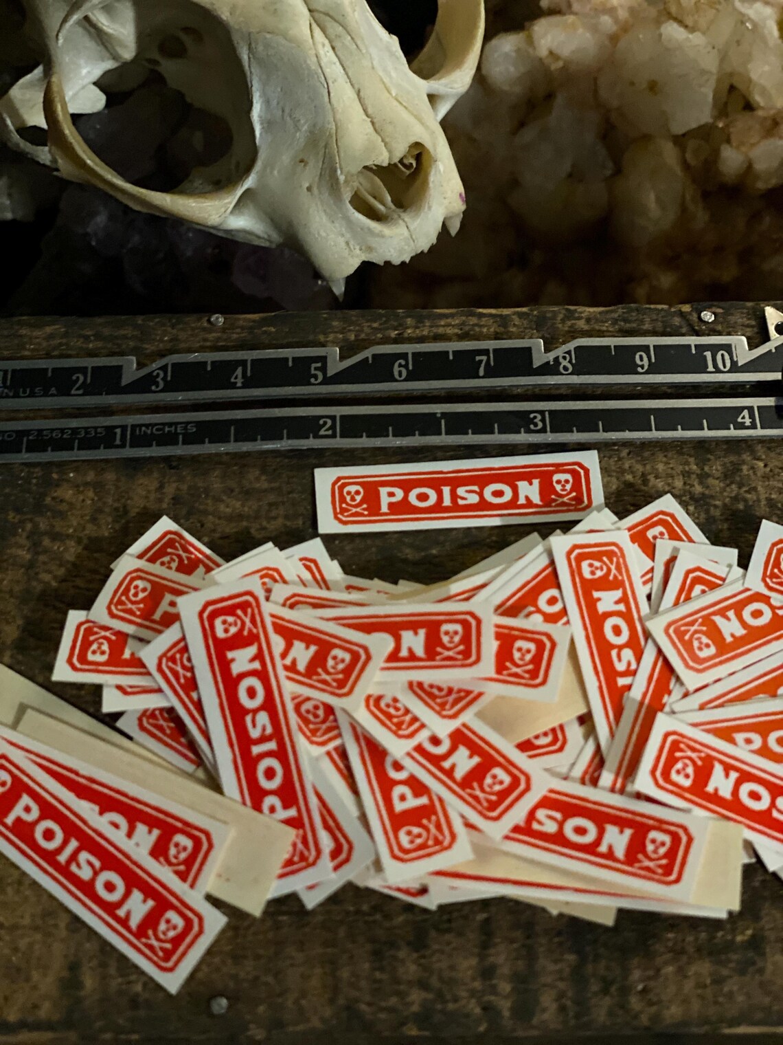 Poison Help Label Antique Poison Labels Original Old Skull and Crossbones Poison Labels ...