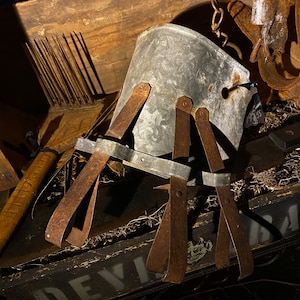 Ominous Primitive Antique Weaning Device Dungeon Decor or rig it up to Wear as a Hannibal Lecter style Mask!