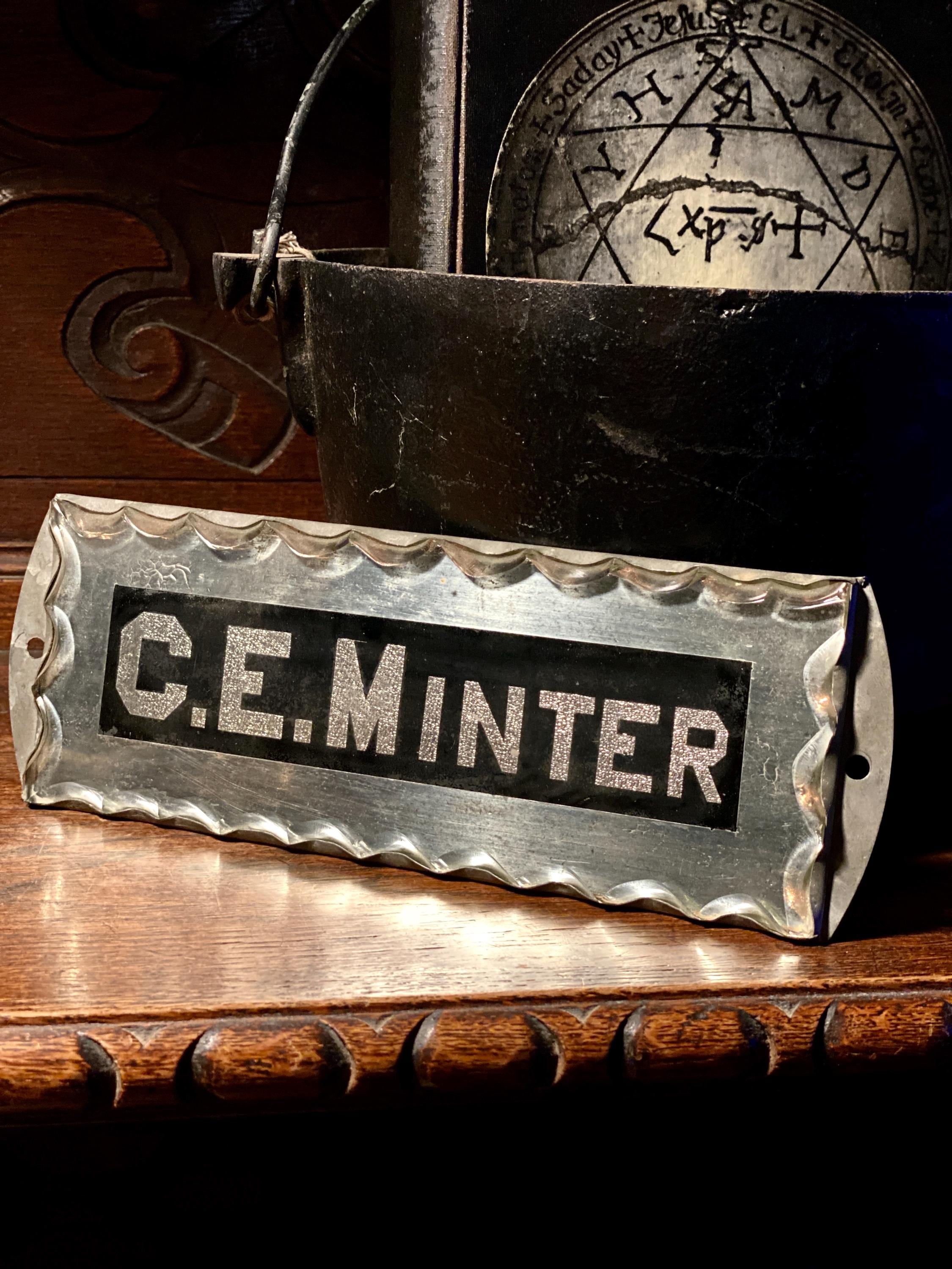 Antique Reverse Painted Glass Sign - Etsy