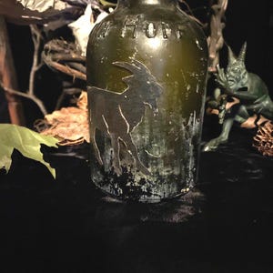 Antique BLACK PHILLIP GOAT Bottle