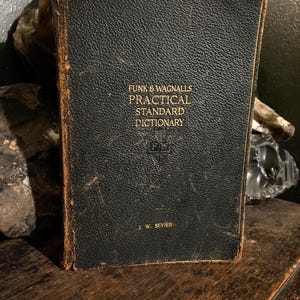 Antique DICTIONARY c. 1928 - Great Graphics!  Great Gift!