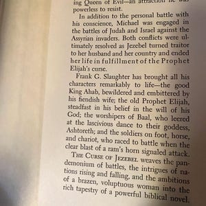 THE CURSE of JEZEBEL - Biblical Queen of Evil - Antique Book c. 1961 bild 3