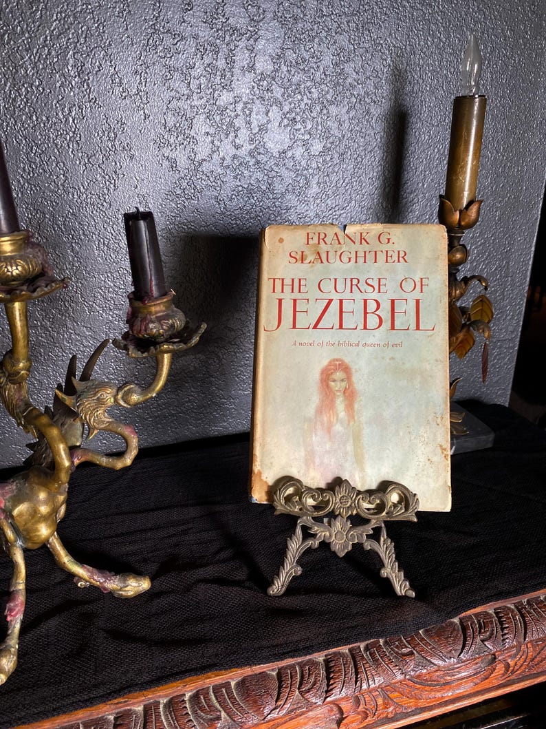 THE CURSE of JEZEBEL - Biblical Queen of Evil - Antique Book c. 1961 bild 4