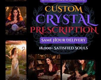 Psychic Reading - Custom Crystal Prescription & Personalized Gemstone Healing Plan | Chakra Energy Reading, Therapy Guide