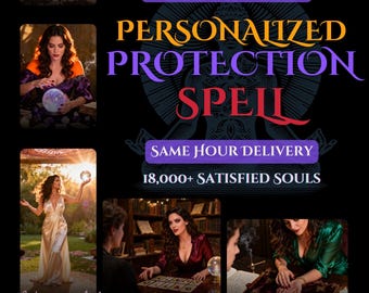 Personalized Protection Spell, Custom Protection Ritual, Spiritual Protection Magic, Psychic Shield Spell, Energy Protection Ceremony