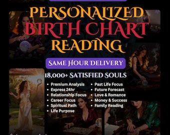 Personalized Birth Chart Reading, Detailed Natal Chart Analysis Report, Custom Astrology Reading, Birth Chart Interpretation, Zodiac Report