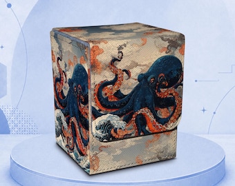 MTG Deck Box, Card Deck Boxes - Cthulhu Octopu, Holds 100 Single Sleeved Cards