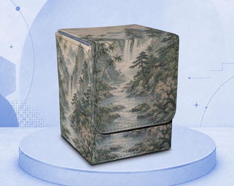 Portamazzo MTG - Paesaggio Inchiostro, Contiene 100 carte con bustine protettive singole, Pelle sintetica