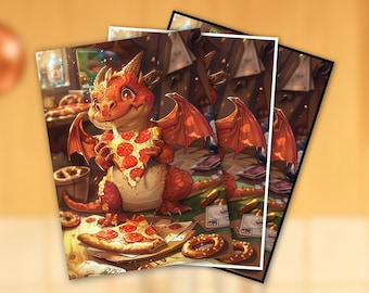 MTG Kartenhüllen, Anime Dragon Bloomburrow Hüllen. Rand- / Oberflächenoptionen, Standardgröße.