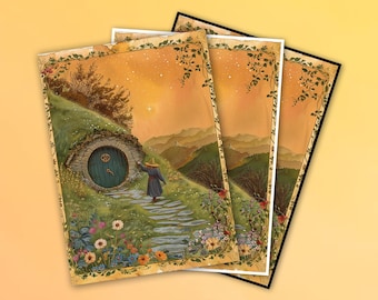 MTG Card Sleeves, Hobbit Inspiration Magic Sleeves, Border & Finishes Options, Standard Size