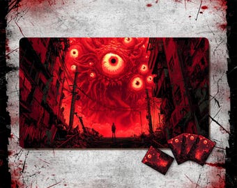 Tappetino da gioco MTG - Eclipse of the Thousand Eyes: 3 mm, 24"×14", opzioni di zona e cucitura