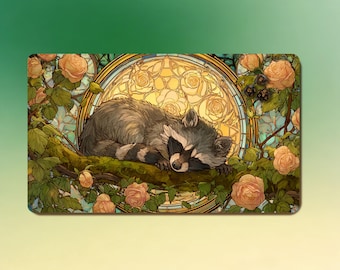 MTG Waschbär Krabbeldecke , Jugendstil Krabbeldecke - 3 mm, 24"x14", Naht & Bereich Optionen