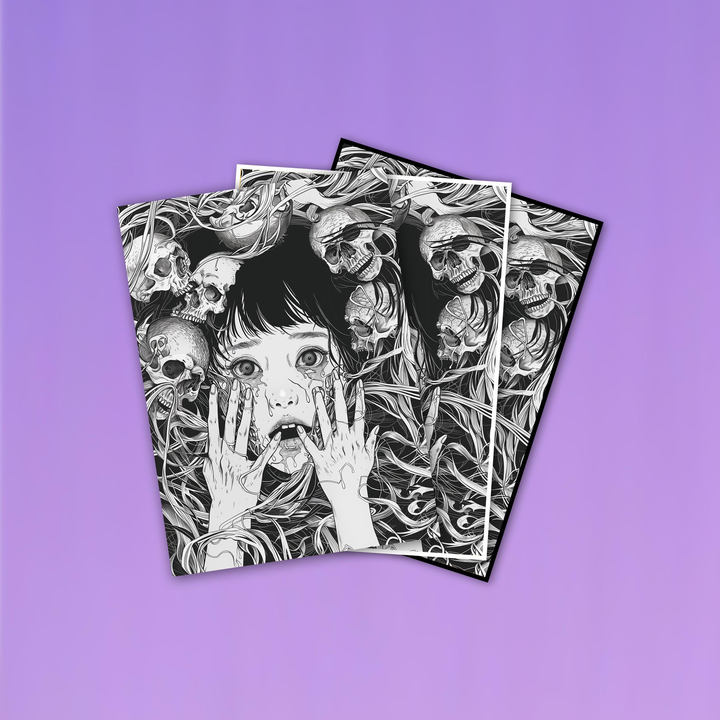 junji ito card sleeves Magic MTG Arena Junji Ito Sleeves Secret Lair Code