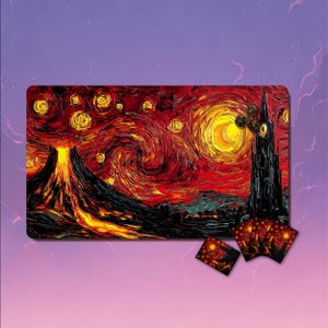 星月夜 The starry night Van Gogh プレイマット OMA Custom The